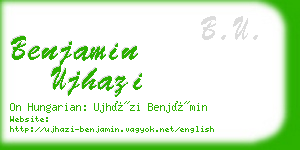 benjamin ujhazi business card